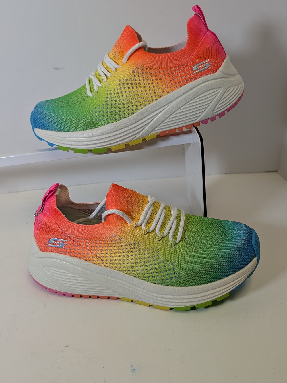 Skechers Women's Rainbow Gradient Slip-On Sneaker - Multicolor